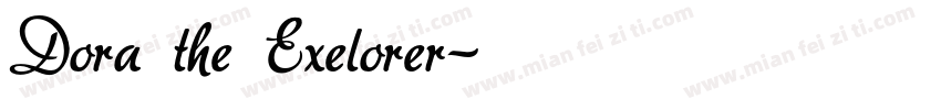 Dora the Exelorer字体转换